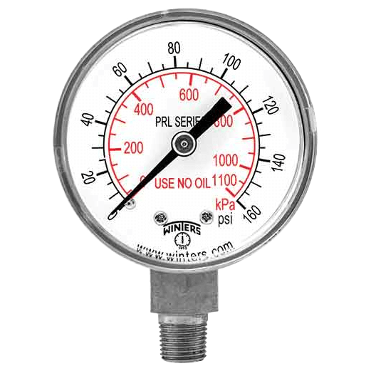 Winters Instruments Regulator Gauge, PRL